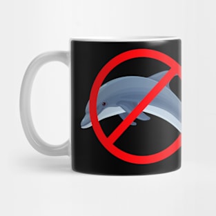 Dolphin free zone Mug